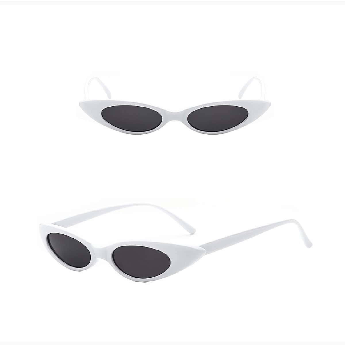 

Cat Eye Sunglasses, Black and white