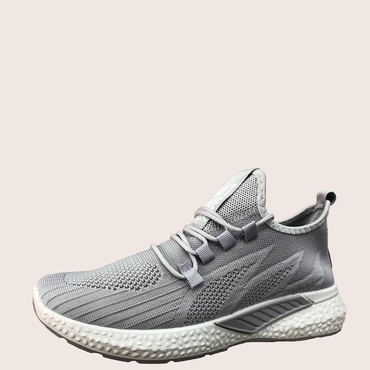 

Guys Lace-up Decor Wide Fit Sneakers, Grey