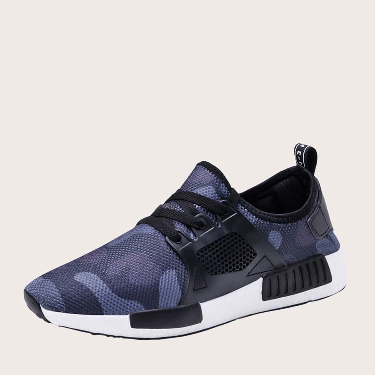 

Guys Lace-up Front Camo Graphic Sneakers, Multicolor
