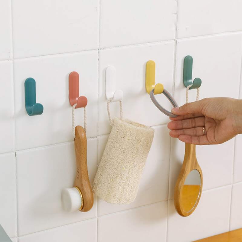 

6pcs Random Color Wall Hook, Multicolor
