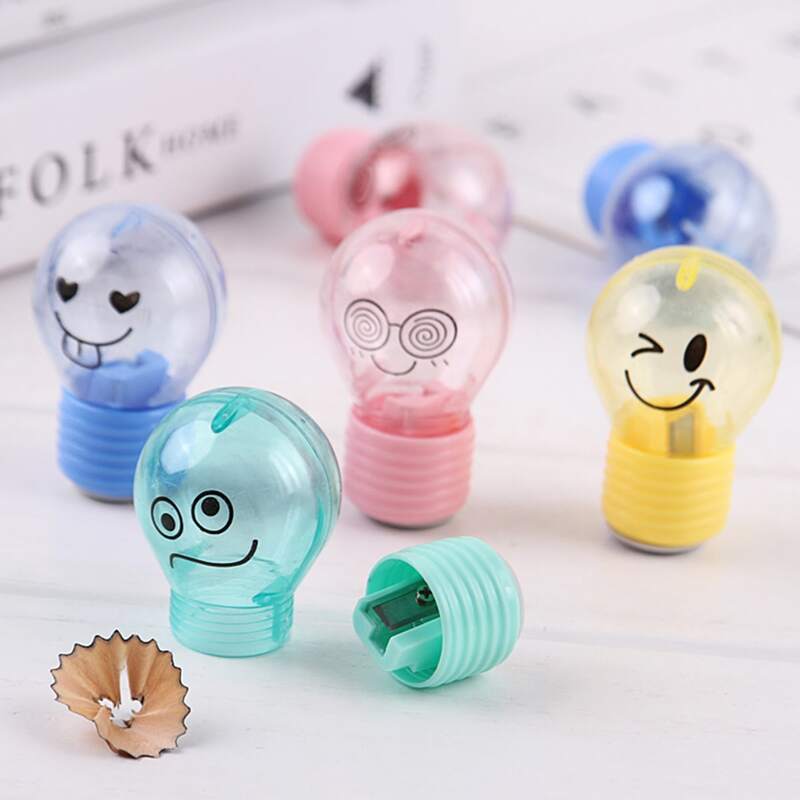 

1pc Bulb Shaped Random Pencil Sharpener, Multicolor
