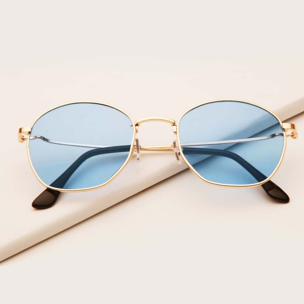 

Men Metal Frame Sunglasses, Blue