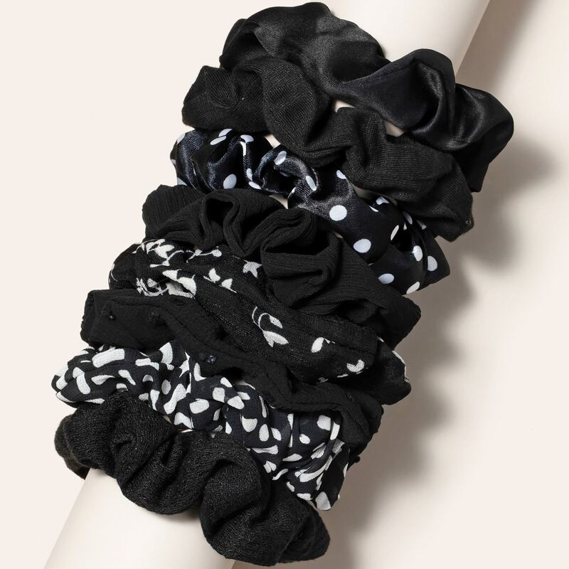 

10pcs Polka Dot Pattern Scrunchie, Multicolor