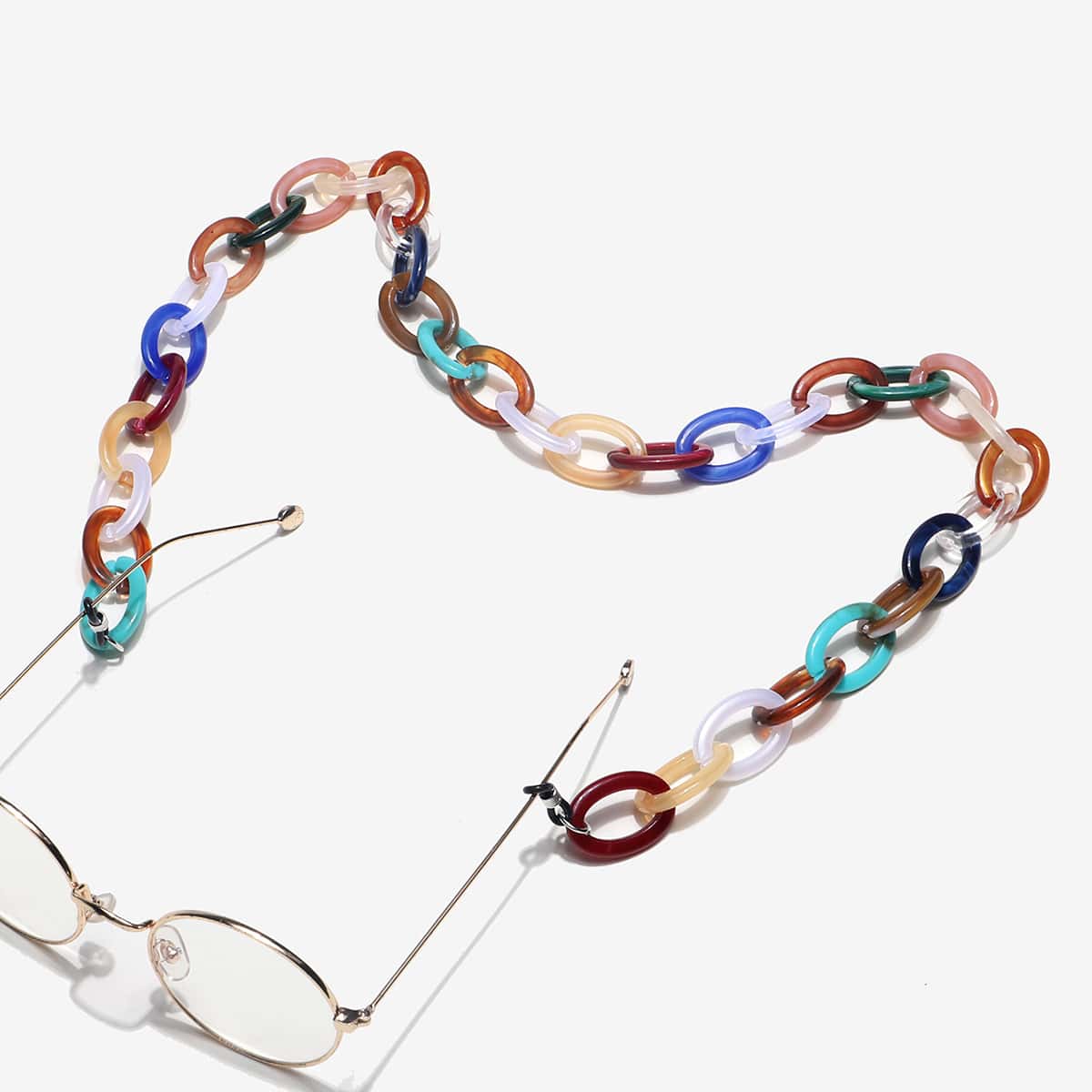 

Colorful Acrylic Glasses Chain, Multicolor