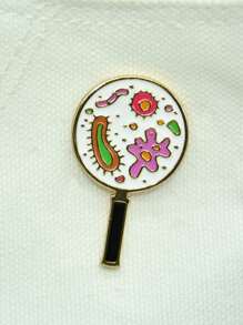 Förstoringsglasformad Brosch - Multifärgad - Visa 3