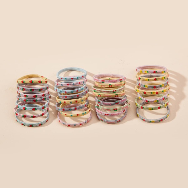 

30pcs Toddler Girls Fruit Pattern Hair Tie, Multicolor
