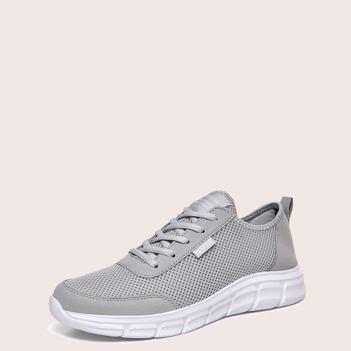

Guys Lace-up Front Wide Fit Sneakers, Light grey