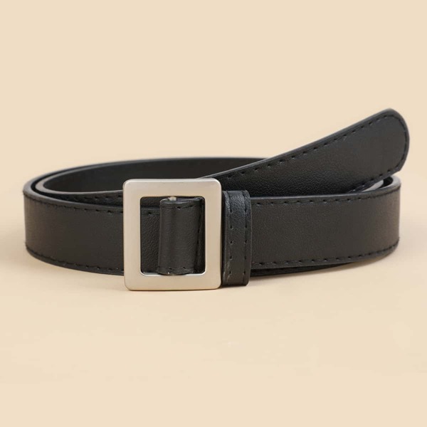 

Men Metal Buckle Belt, Black