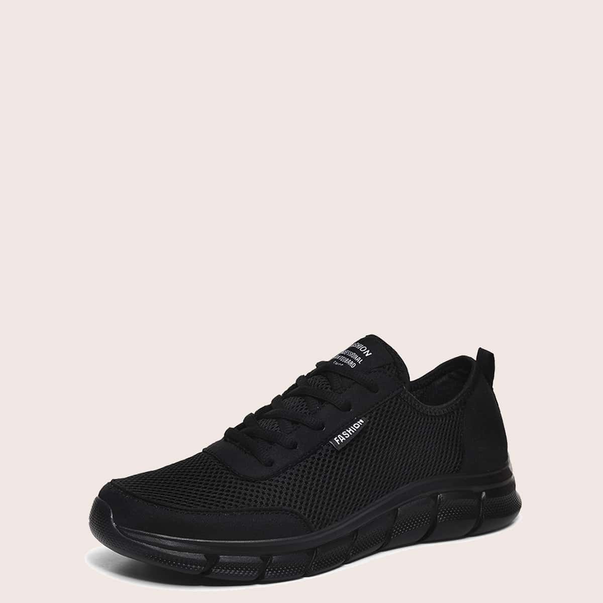 

Guys Lace-up Front Wide Fit Sneakers, Black