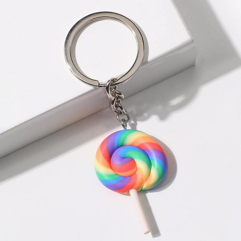 

1pc Lollipop Keychain, Multicolor