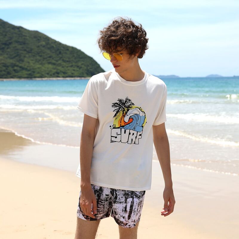 

Guys Surf Graphic White Tee