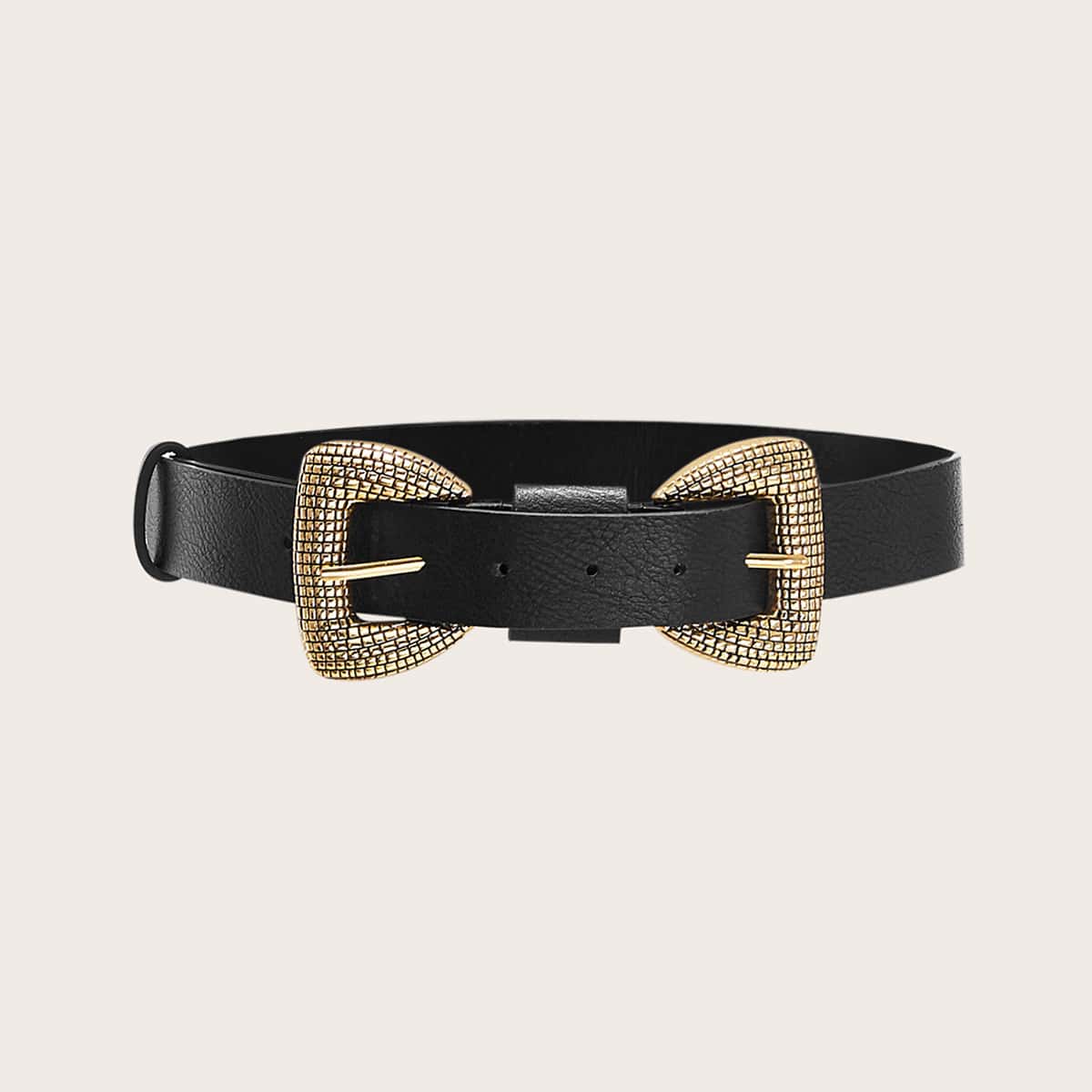 

Metal Buckle Belt, Black