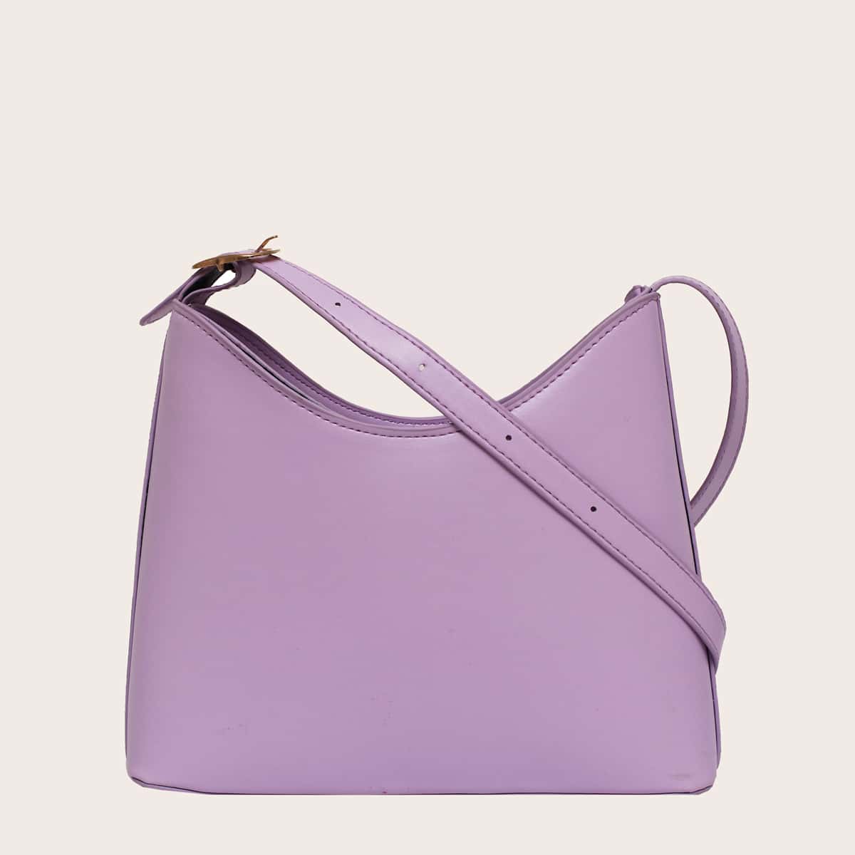 

Minimalist Zip Crossbody Bag, Pastel lilac purple