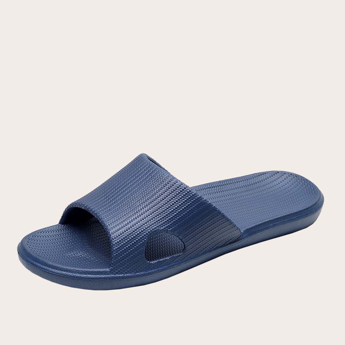 

Guys Minimalist Cut Out Slippers, Blue