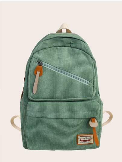 Вельветовый рюкзак на молнии