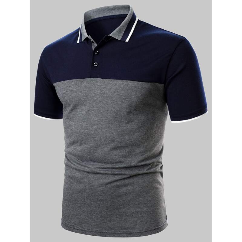 

Guys Colorblock Striped Polo Shirt, Multicolor