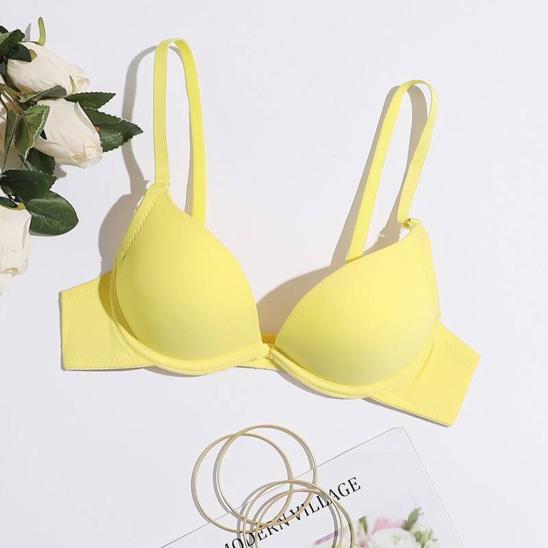 

Adjustable Strap Underwire bra, Yellow