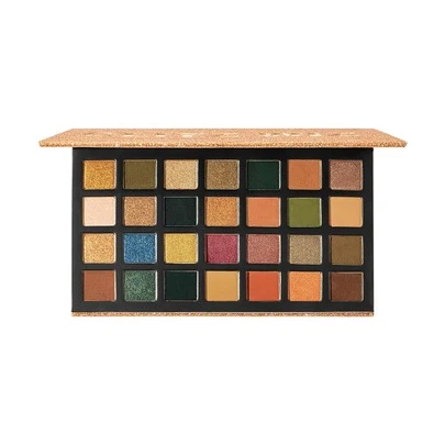 SHEGLAM Glitz Wiz Palette-Brick Lane 28-Color Metallic Matte Eyeshadow Palette Neutral And Warm Tones Non-Greasy No Smudge Professional Eyeshadow Eye Makeup Cosmetics Eyeshadow Brand Beauty Makeup Face Paint Cosmetic For Women Girls Perfect For Spring Summer Ideal For Y2K Fancy Fashion Suitable For Birthday Mother'S Day Gift Rave Party Ready Best Color