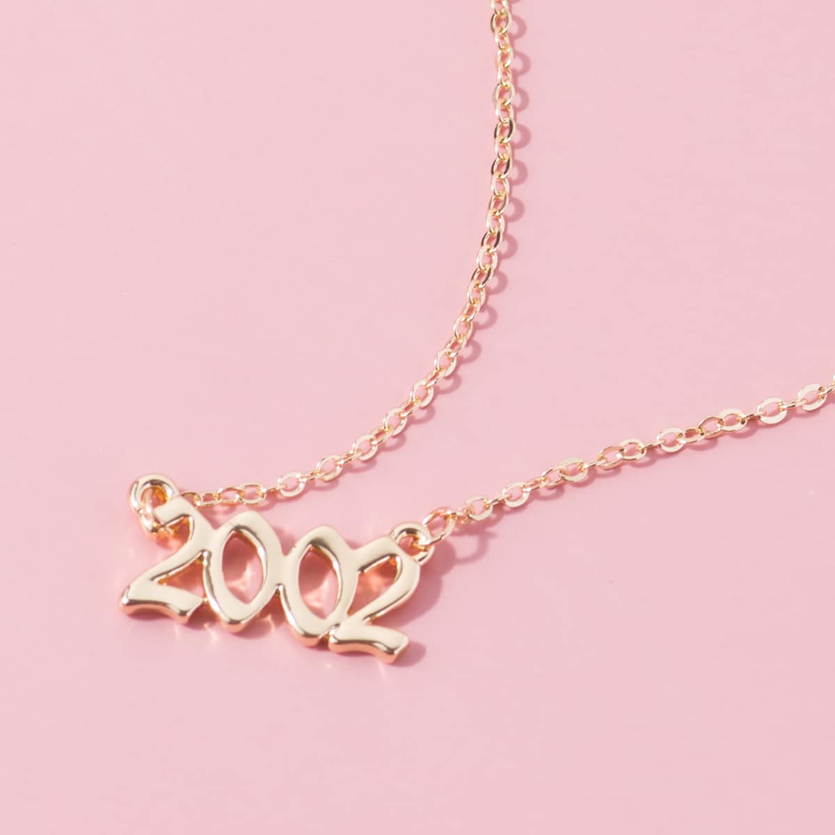 

Number Charm Chain Necklace, Gold