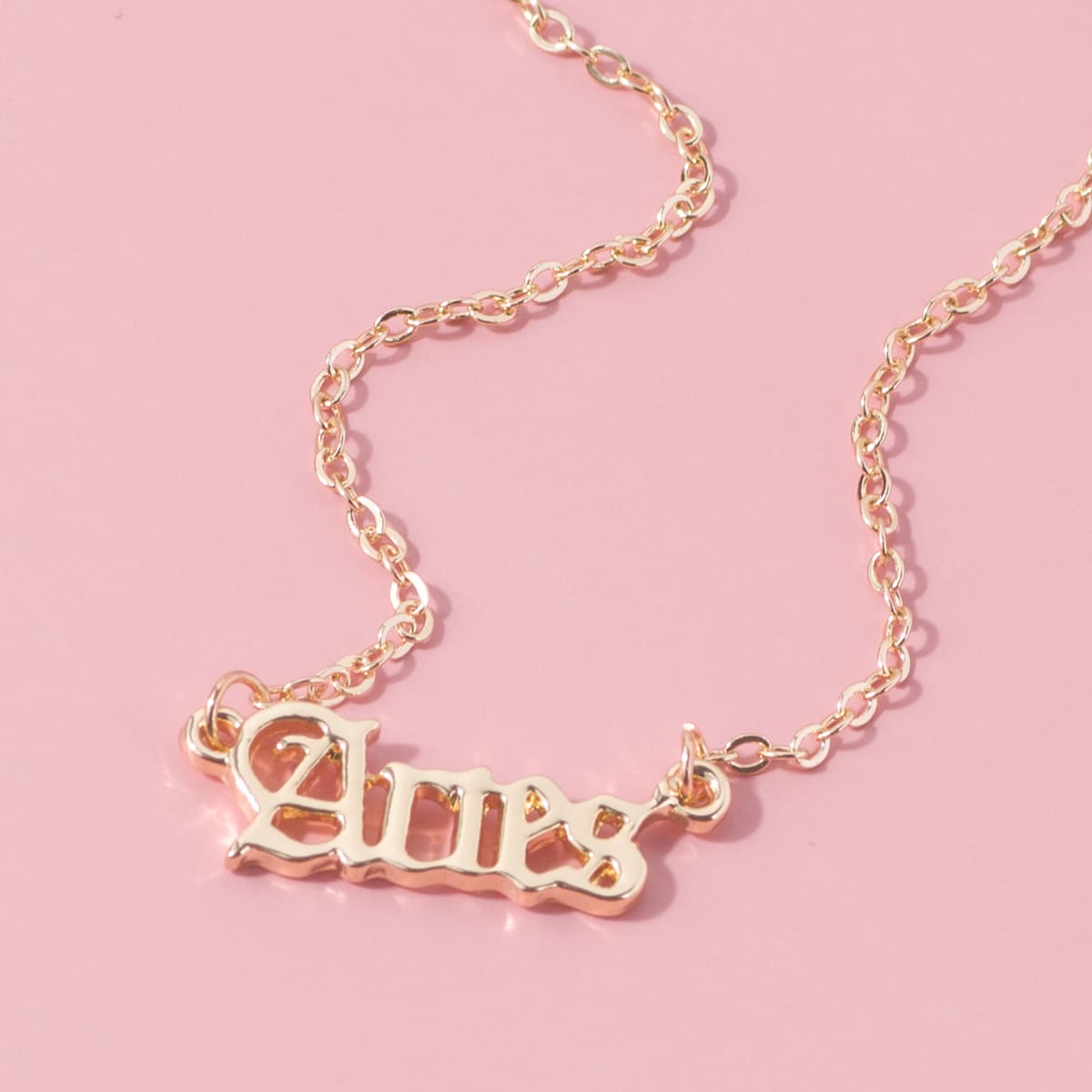 

Aries Charm Necklace, Gold