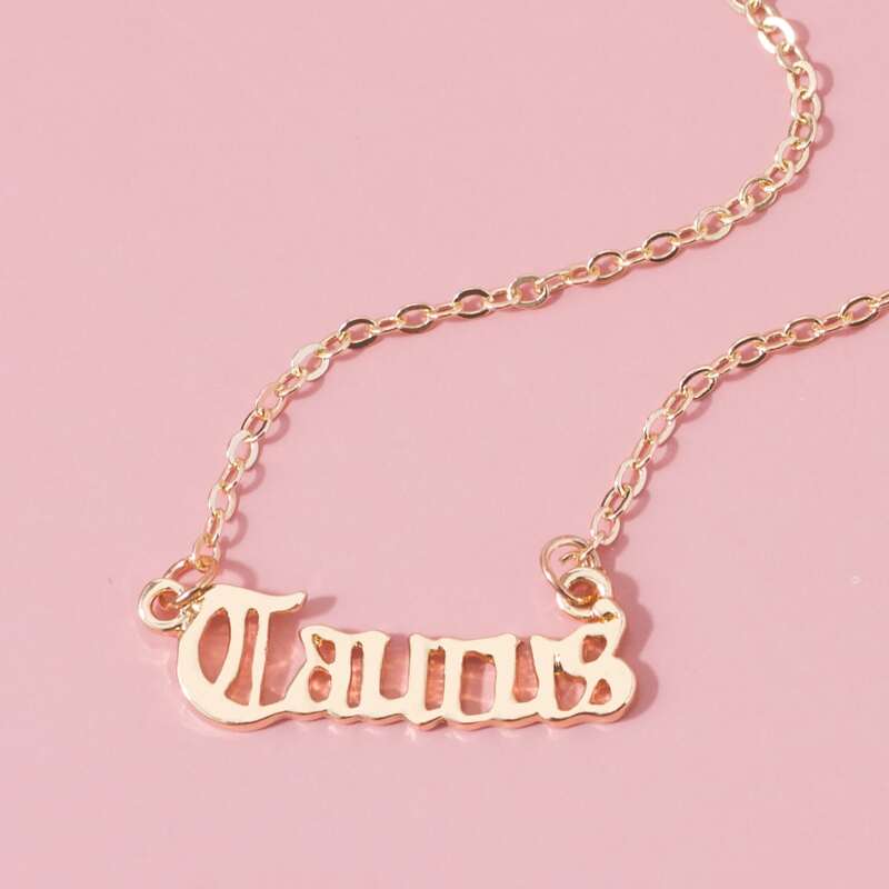 

Taurus Charm Necklace, Gold
