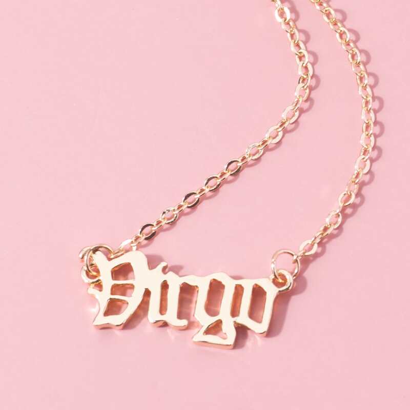 

Virgo Charm Necklace, Gold