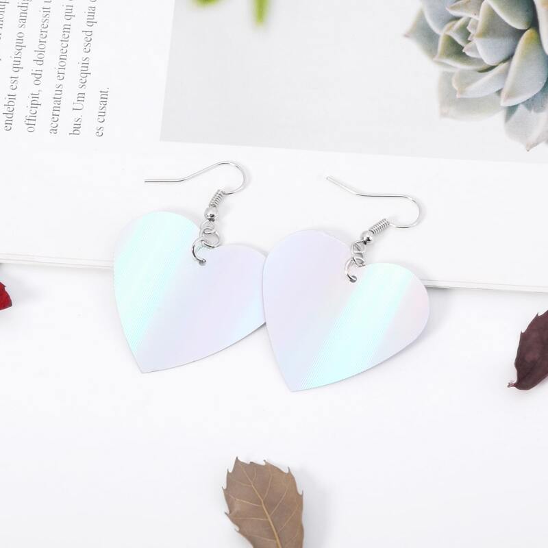 

Gradient Heart Drop Earrings, Multicolor