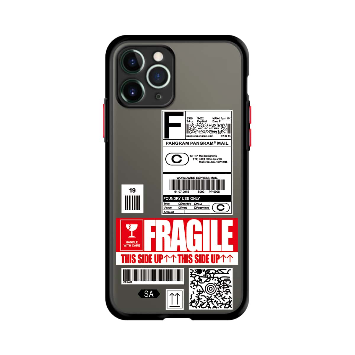 

1pc Graphic iPhone Case, Multicolor