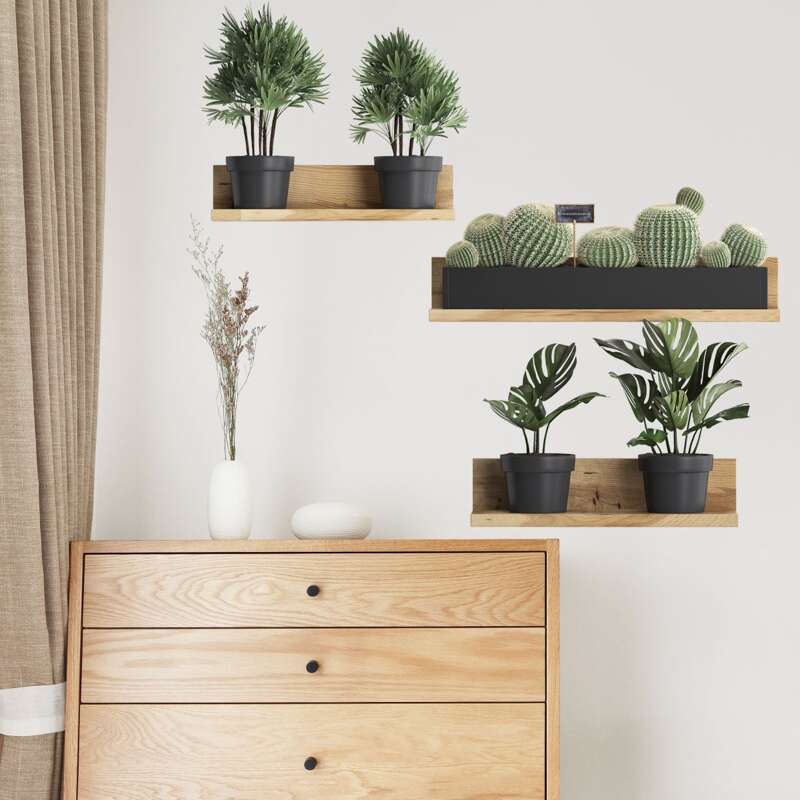 

Potted Plant Print Wall Sticker, Multicolor
