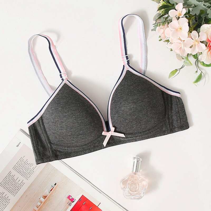 

Stripe Tape Bra, Dark grey