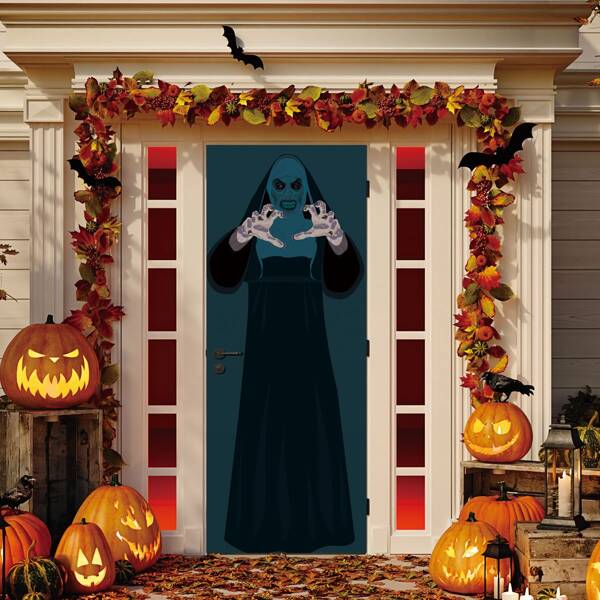

Halloween Figure Graphic Door Sticker, Multicolor