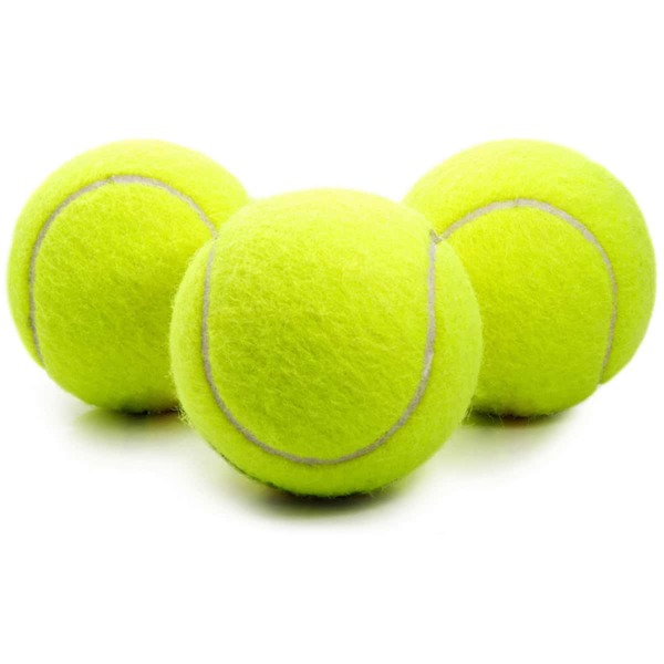 

3pcs Tennis Shaped Dog Toy, Green