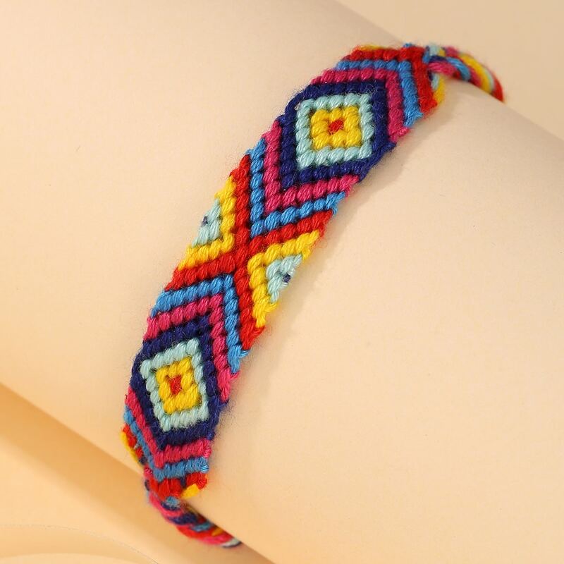

Colorful Braided Bracelet, Multicolor
