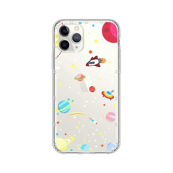 

Прозрачный чехол для iPhone с рисунком "планета" 1шт