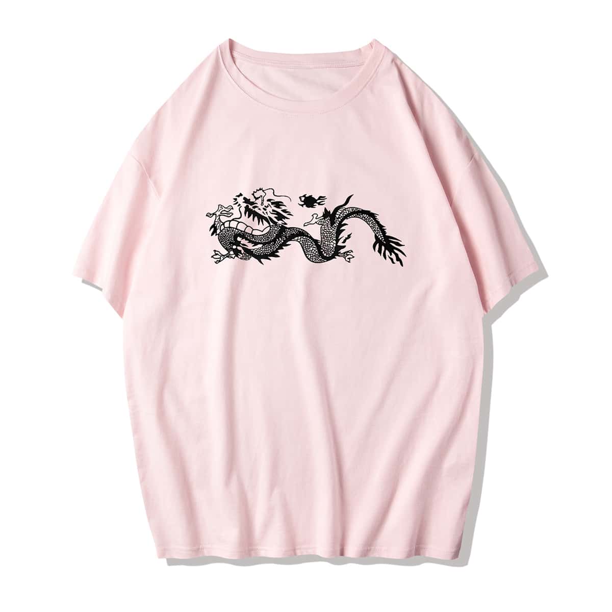 

Guys Chinese Dragon Graphic Tee, Baby blue