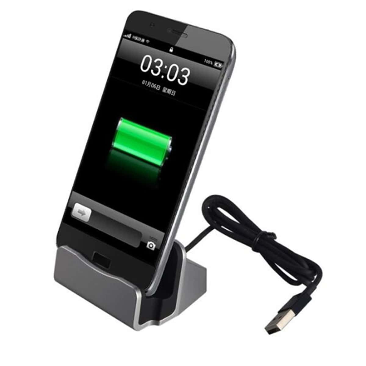 

1pc iPhone Charging Holder, Black