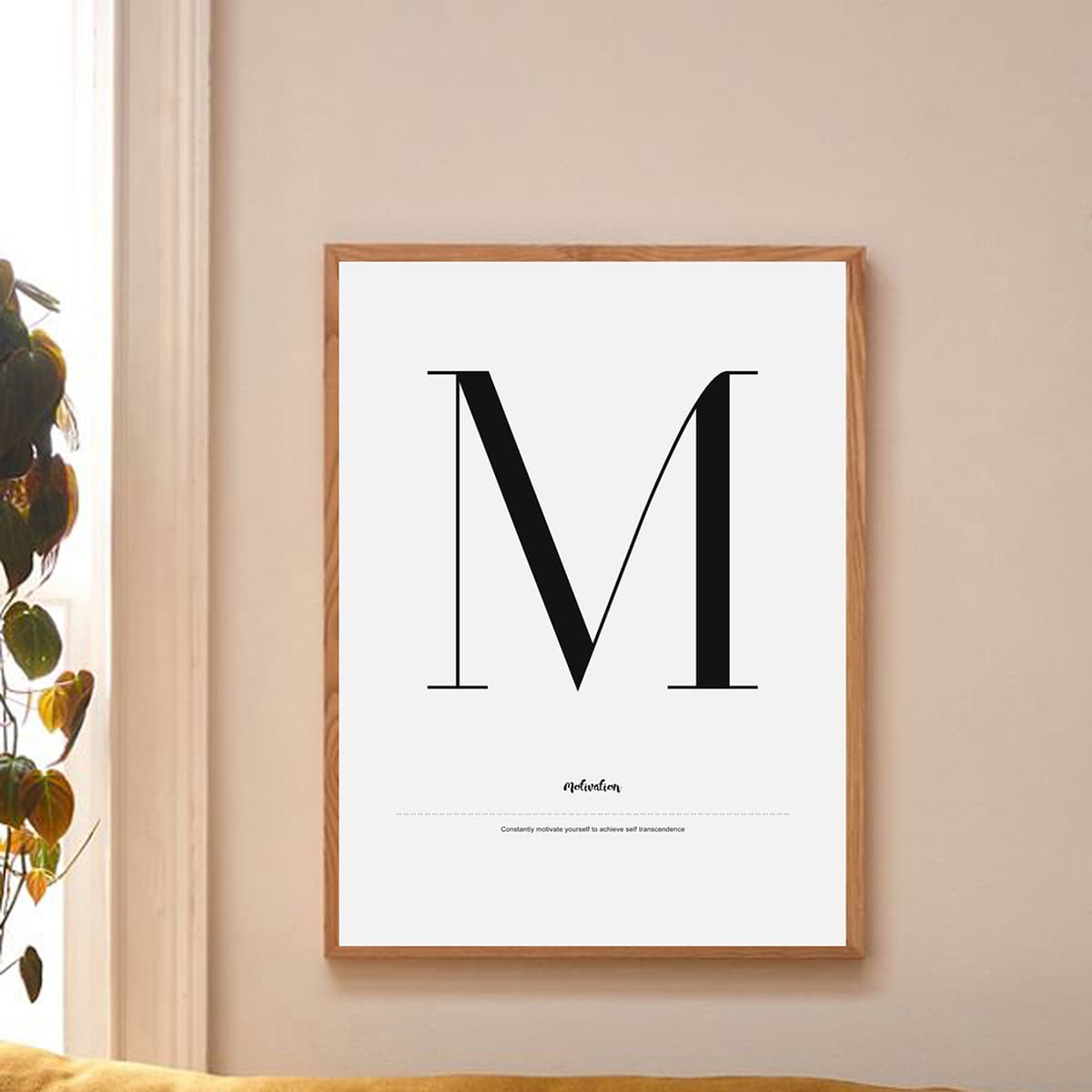 

Alphabet Print Wall Painting Without Frame, White