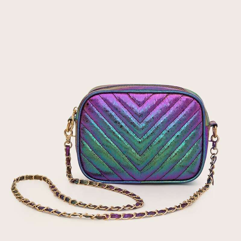 

Chevron Graphic Crossbody Bag, Multicolor