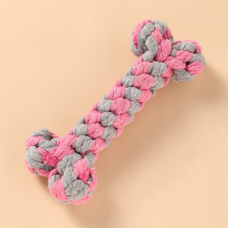

1pc Bone Shaped Dog Chew Toy, Baby pink