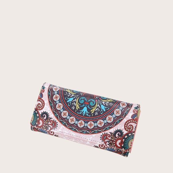 

Graphic Purse With Card Holder, Multicolor
