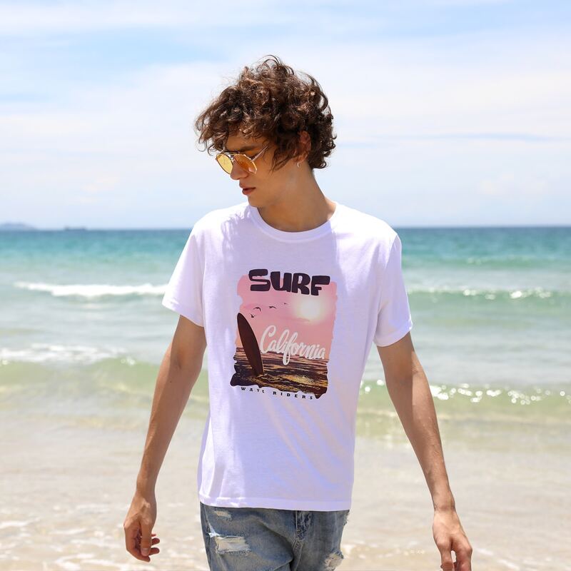 

Guys Surf Graphic Tee, White