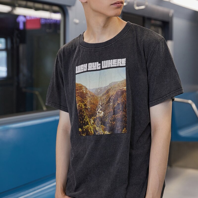 

Guys Slogan Graphic Tee, Dark grey