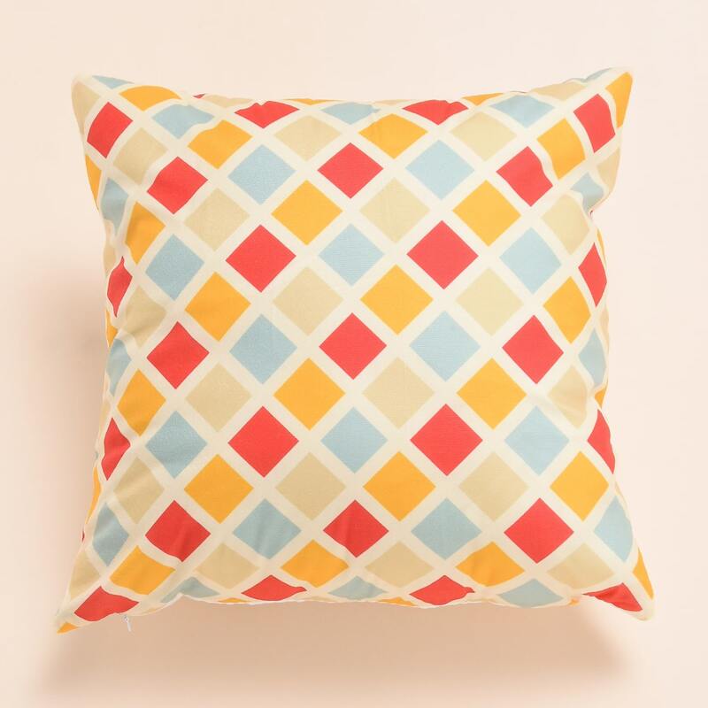 

Geometric Pattern Cushion Cover Without Filler, Multicolor