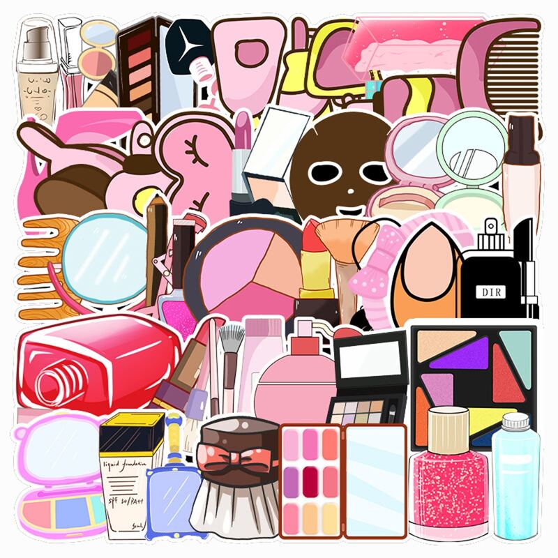

51pcs Makeup Sticker, Multicolor