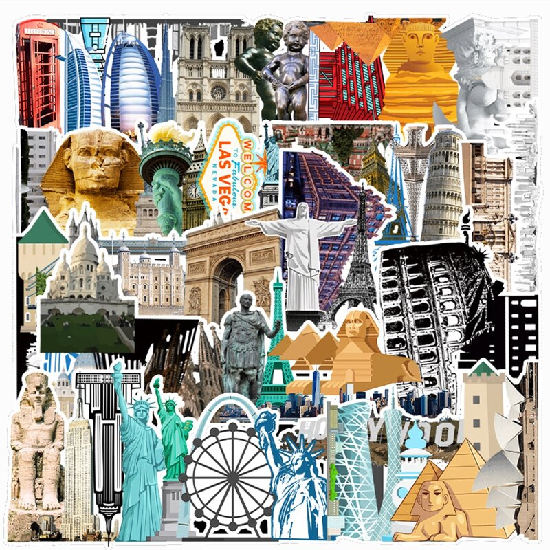

64pcs Building Sticker, Multicolor