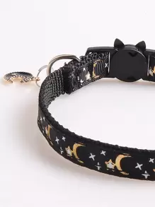 1入組黑色月亮掛墜項鍊 - 黑色 - 查看 2