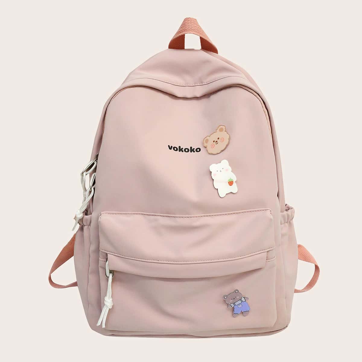 

Cartoon Graphic Backpack, Pink