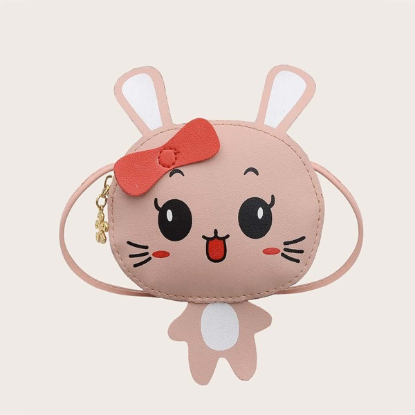 

Girls Cartoon Graphic Crossbody Bag, Pink
