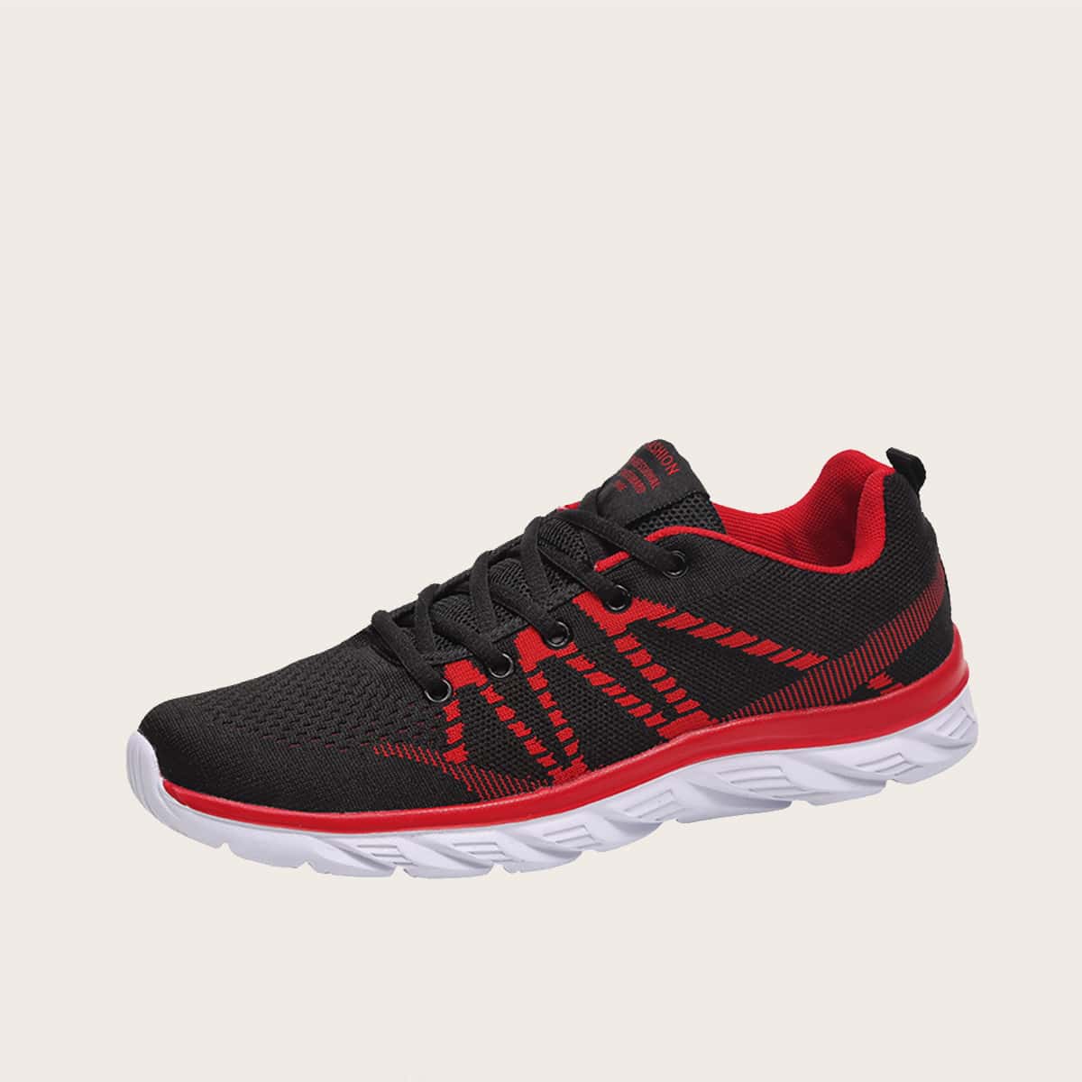 

Guys Lace-up Front Wide Fit Sneakers, Red