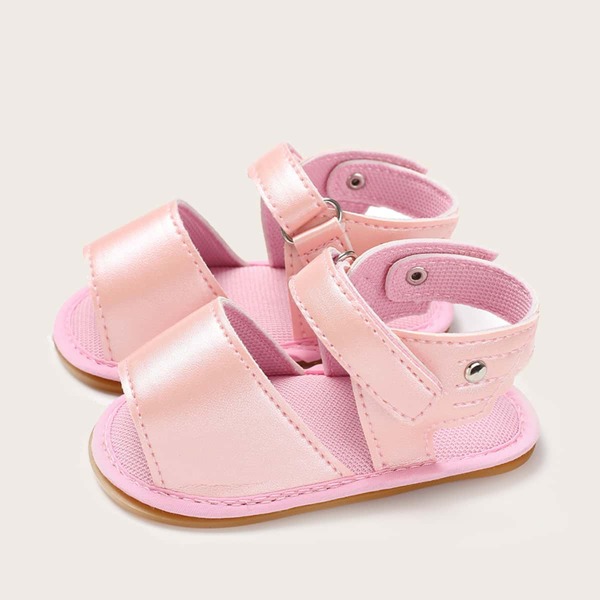 

Baby Girl Velcro Strap Sandals, Pink